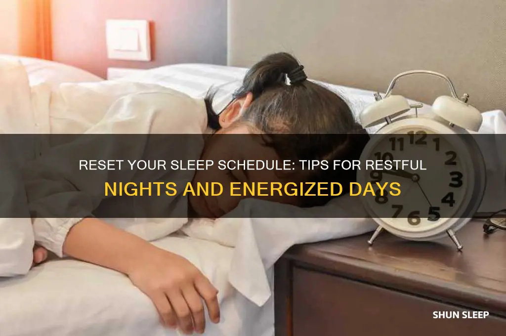 how to get sleep back on schedule