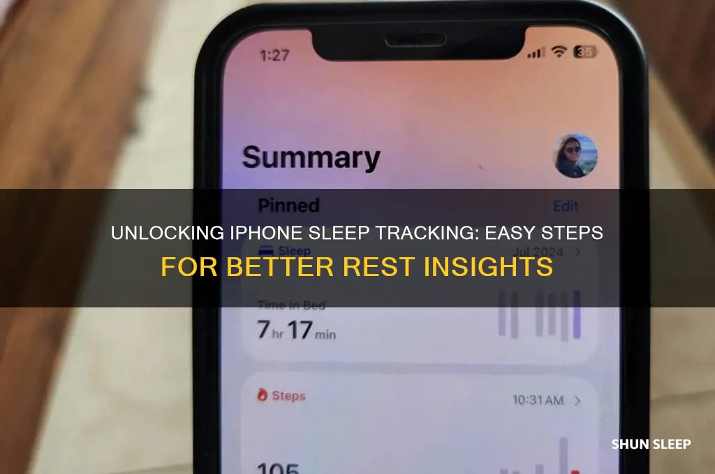 how to get sleep data on iphone