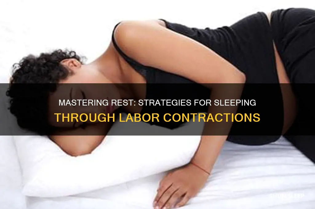 how to get sleep during contractions