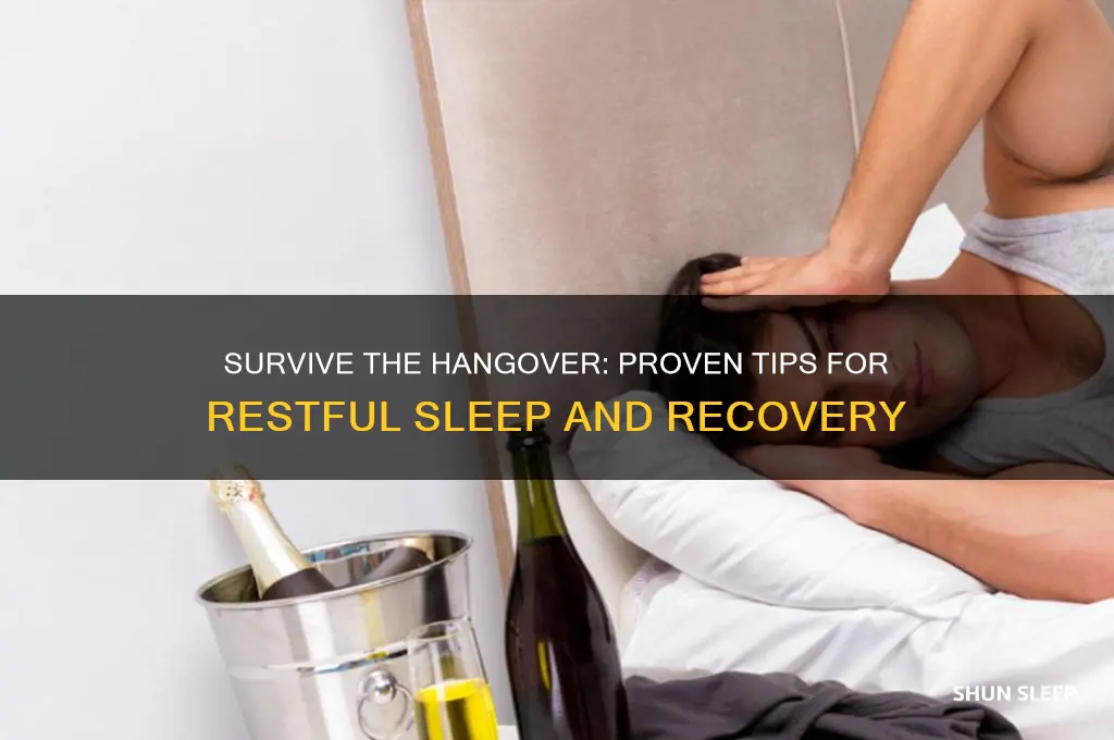 how to get sleep during hangover