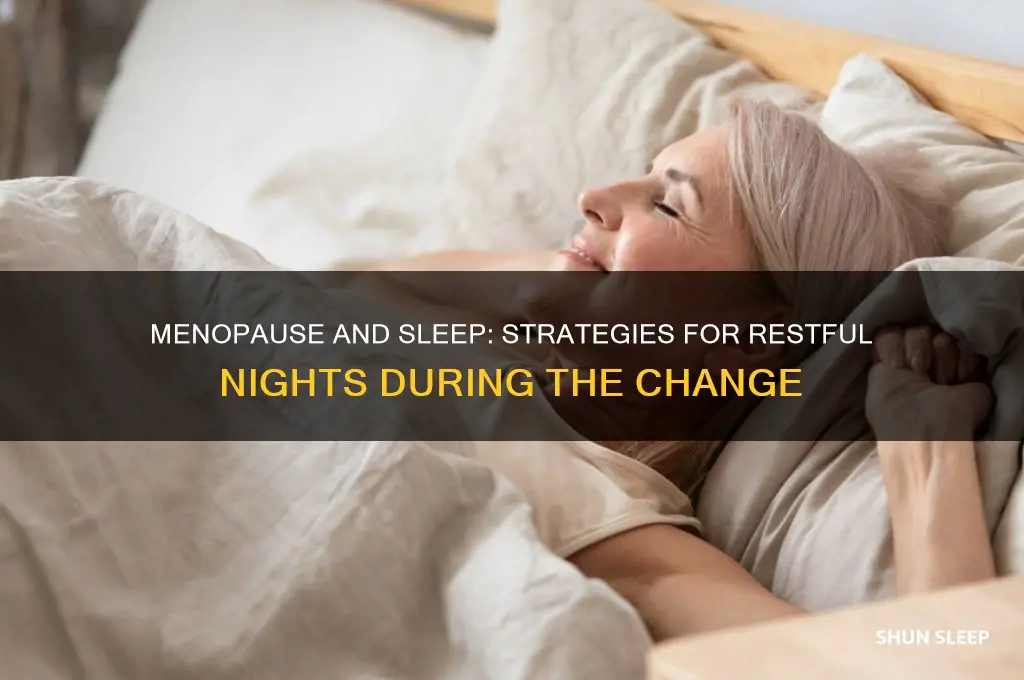 how to get sleep during menopause
