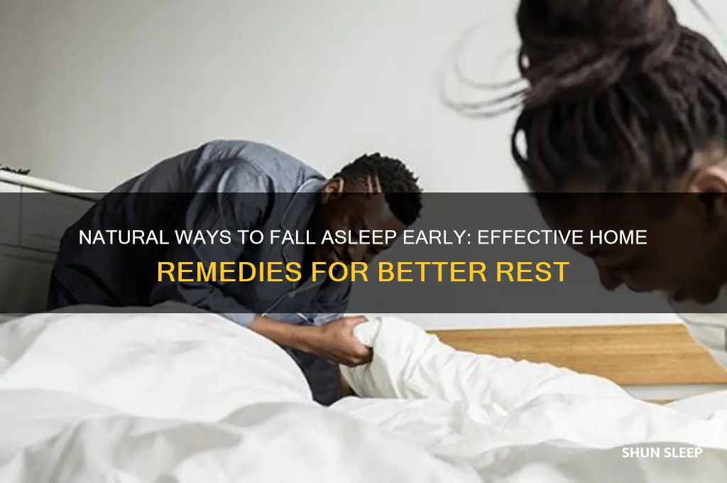 how to get sleep early home remedies