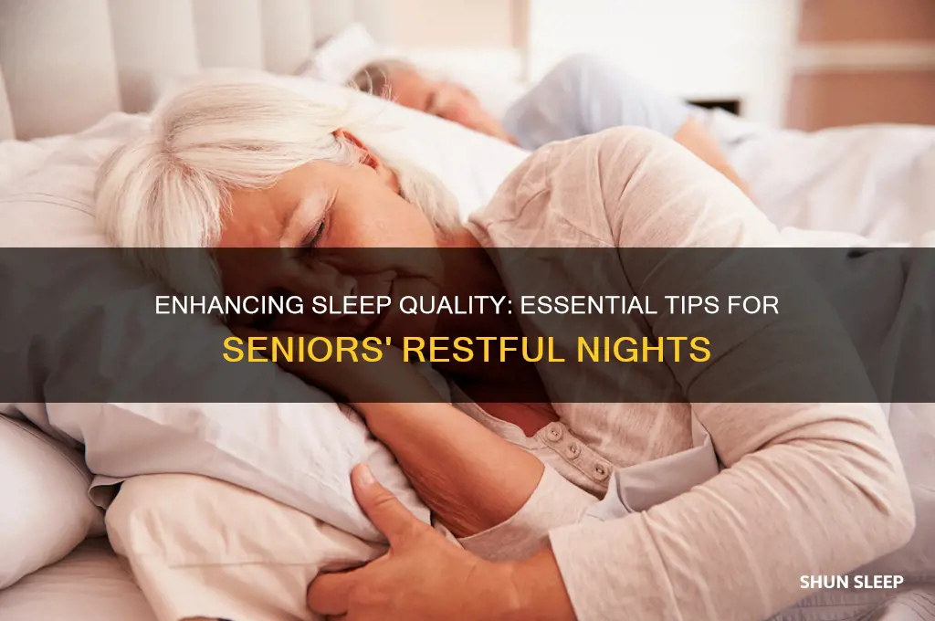 how to get sleep for old age