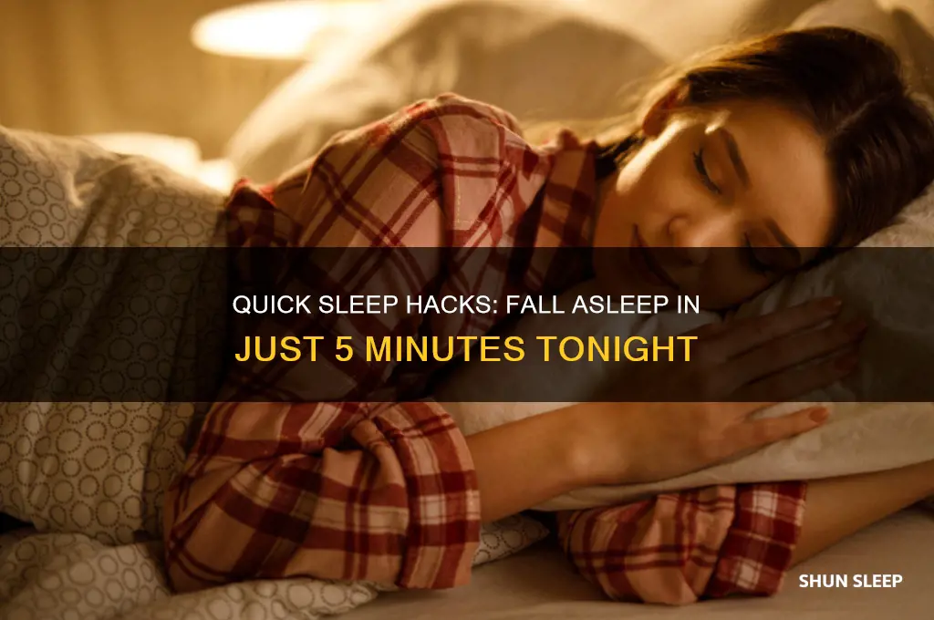 how to get sleep in 5 min
