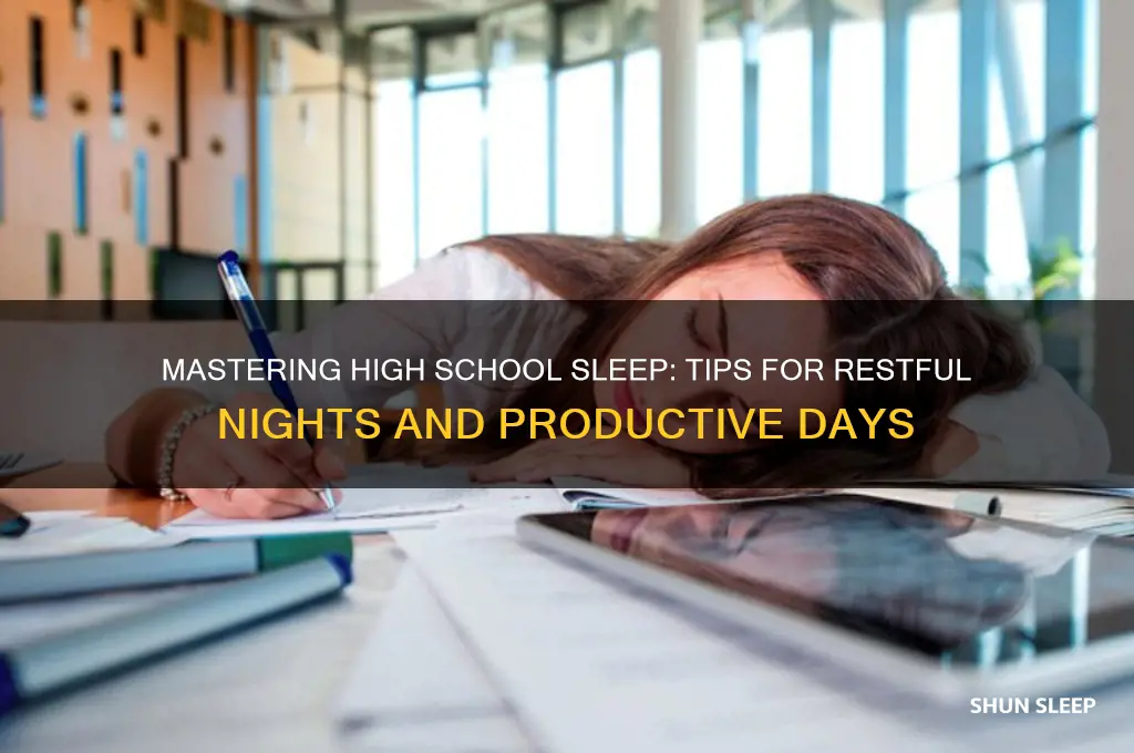 how to get sleep in high school