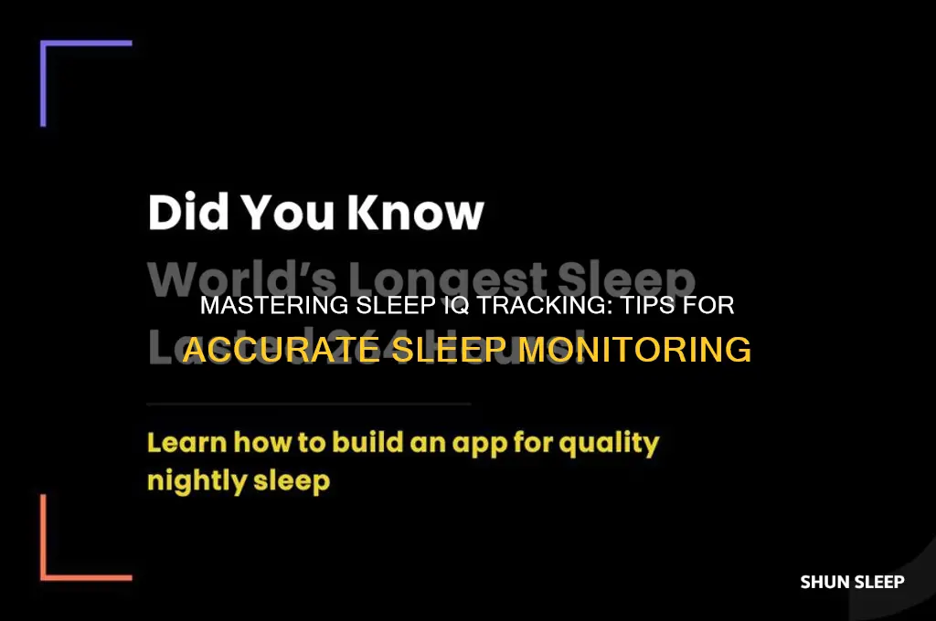 how to get sleep iq to track