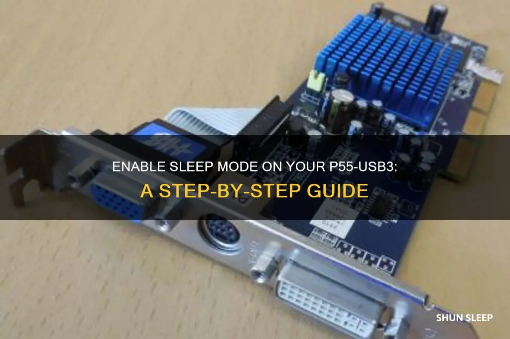 how to get sleep mode on p55-usb3