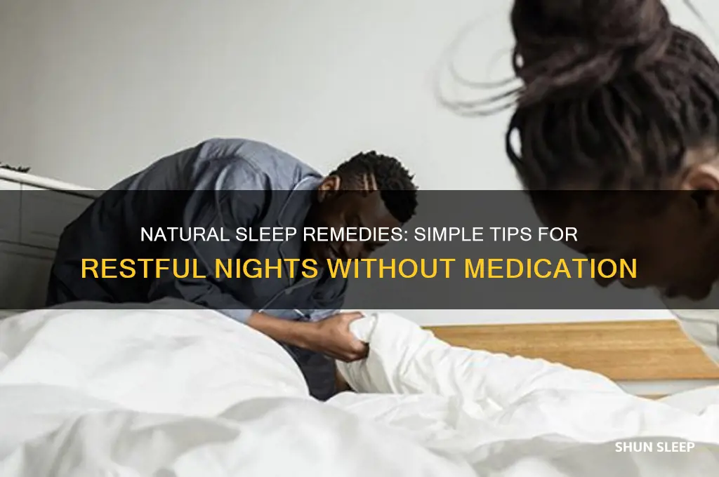 how to get sleep naturally