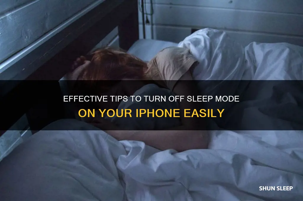 how to get sleep off iphone