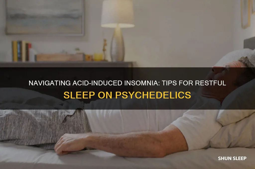 how to get sleep on acid