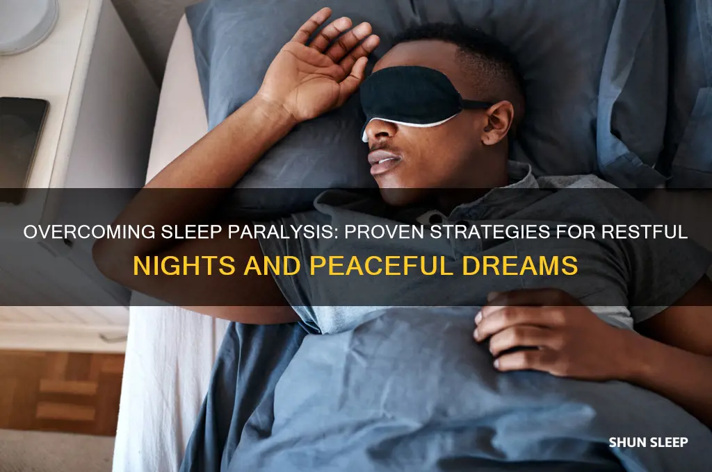 how to get sleep paraltzis