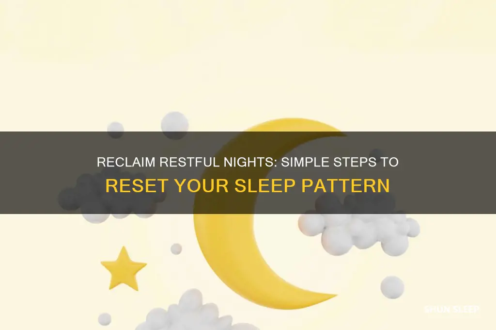 how to get sleep pattern back on track