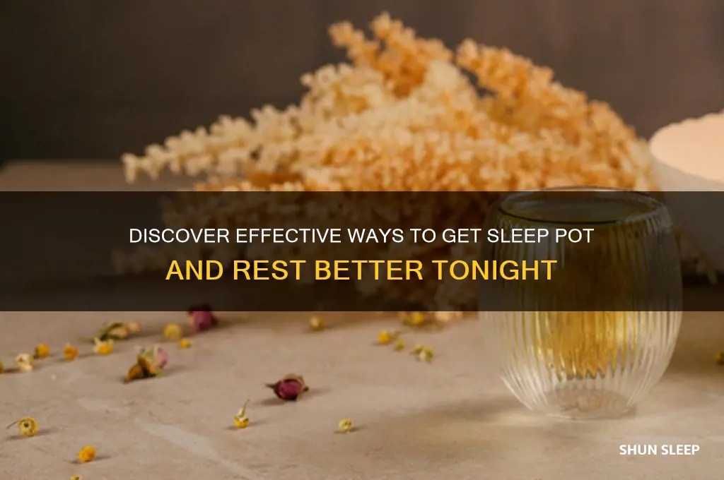 how to get sleep pot