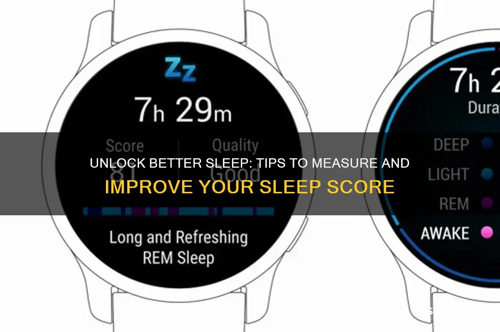 how to get sleep score