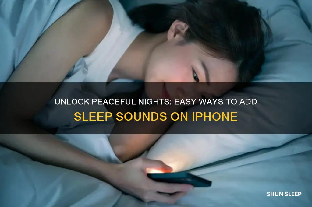 how to get sleep sounds on iphone