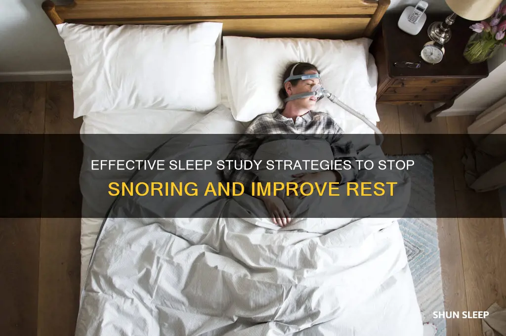 how to get sleep study to prevent snooring