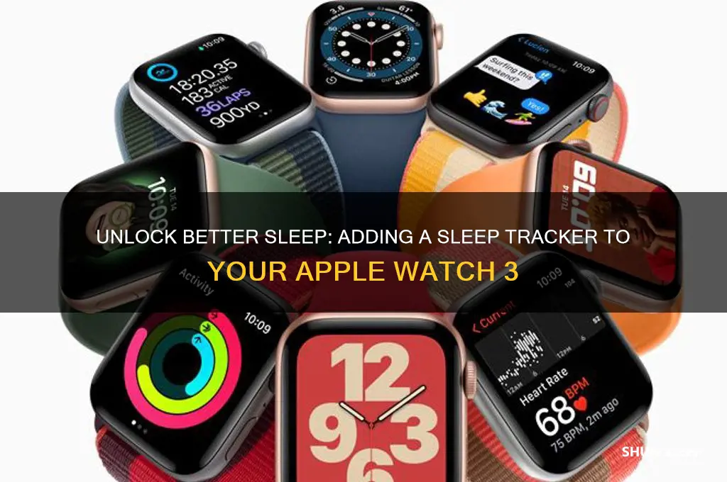 how to get sleep tracker on applewatch3