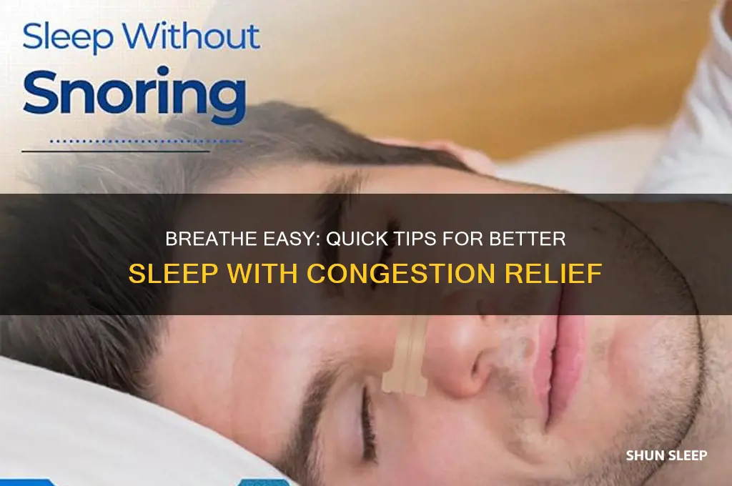 how to get sleep when congested
