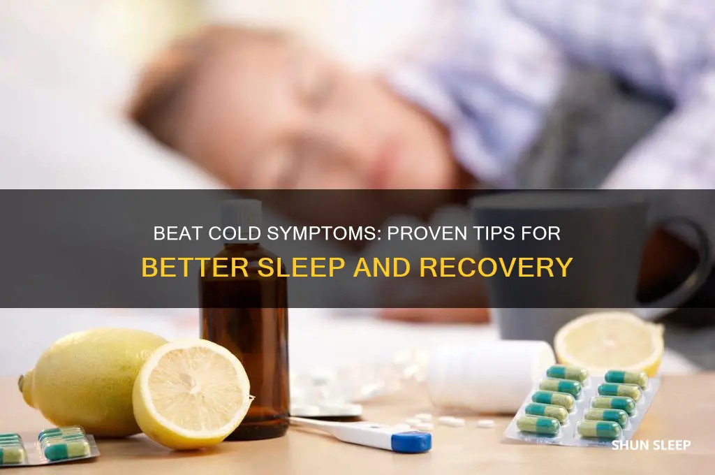 how to get sleep when you have a cold
