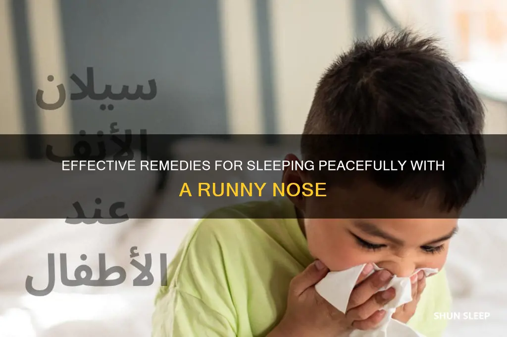 how to get sleep with a runny nose