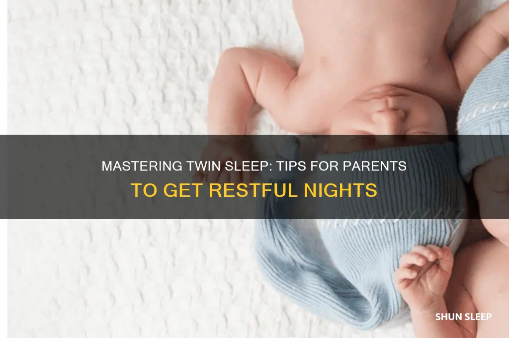 how to get sleep with twins