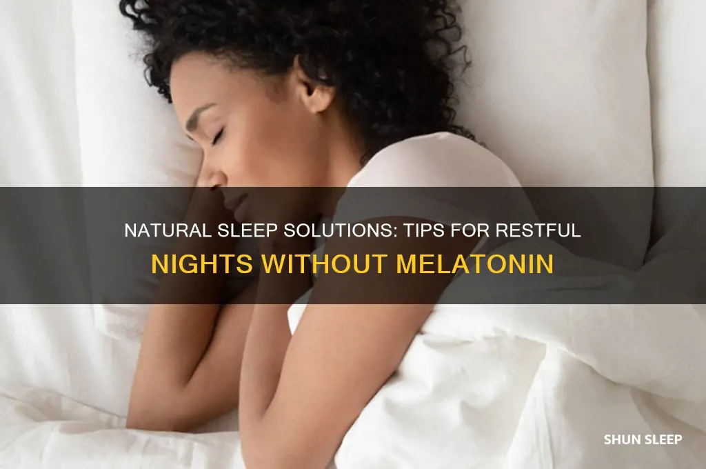 how to get sleep without melatonin