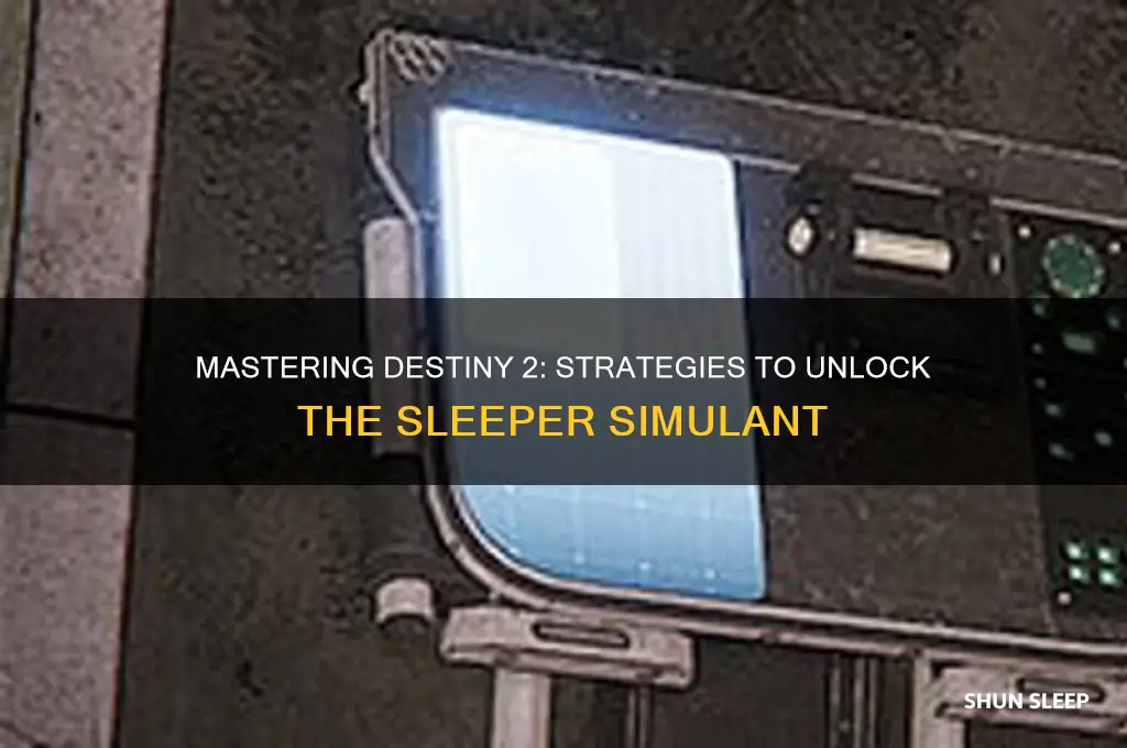 how to get sleeper d2