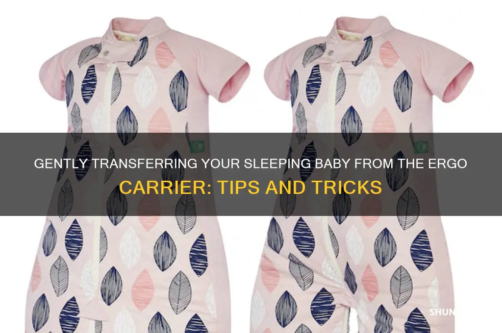 how to get sleeping baby out of ergo