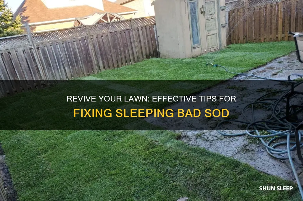 how to get sleeping bad sod