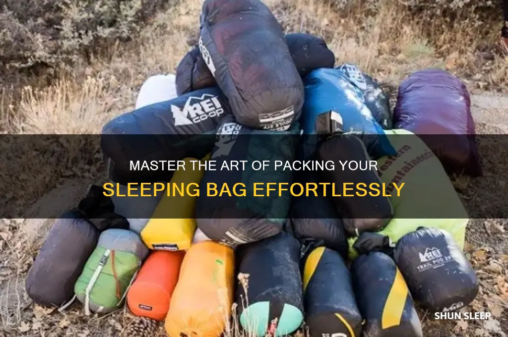 how to get sleeping bag back in bag