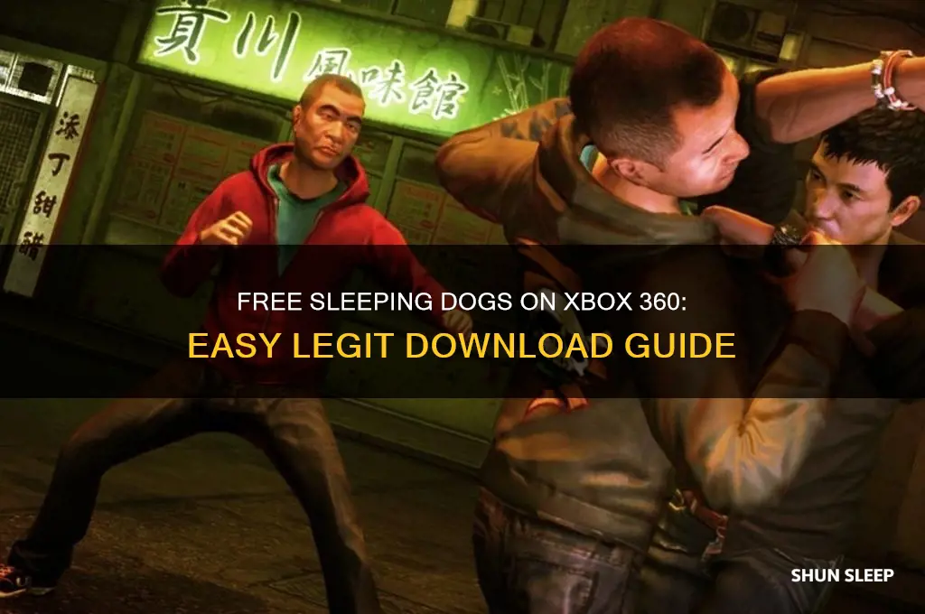 how to get sleeping dogs for free on xbox 360