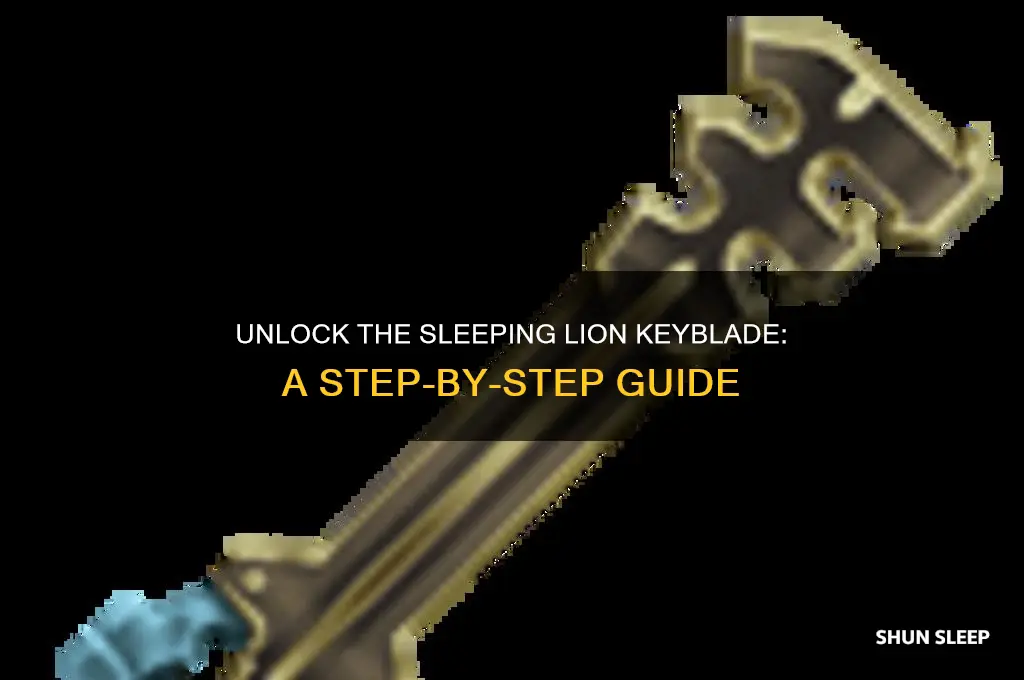 how to get sleeping lion keyblade