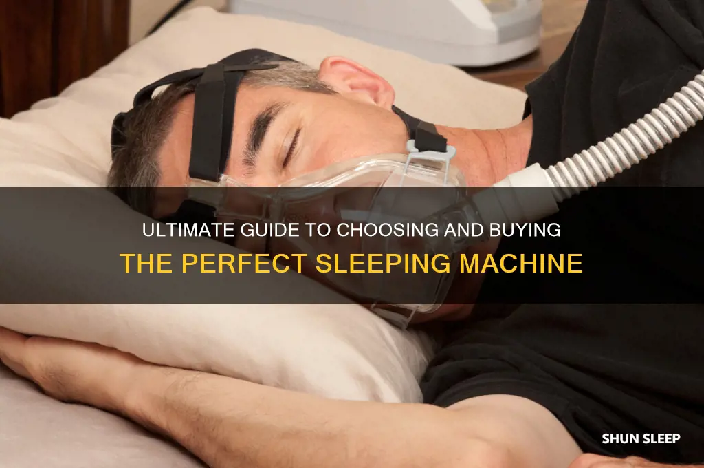 how to get sleeping machine