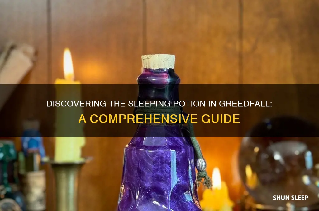 how to get sleeping potion greedfall