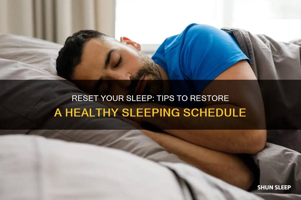 how to get sleeping schedule back to normal