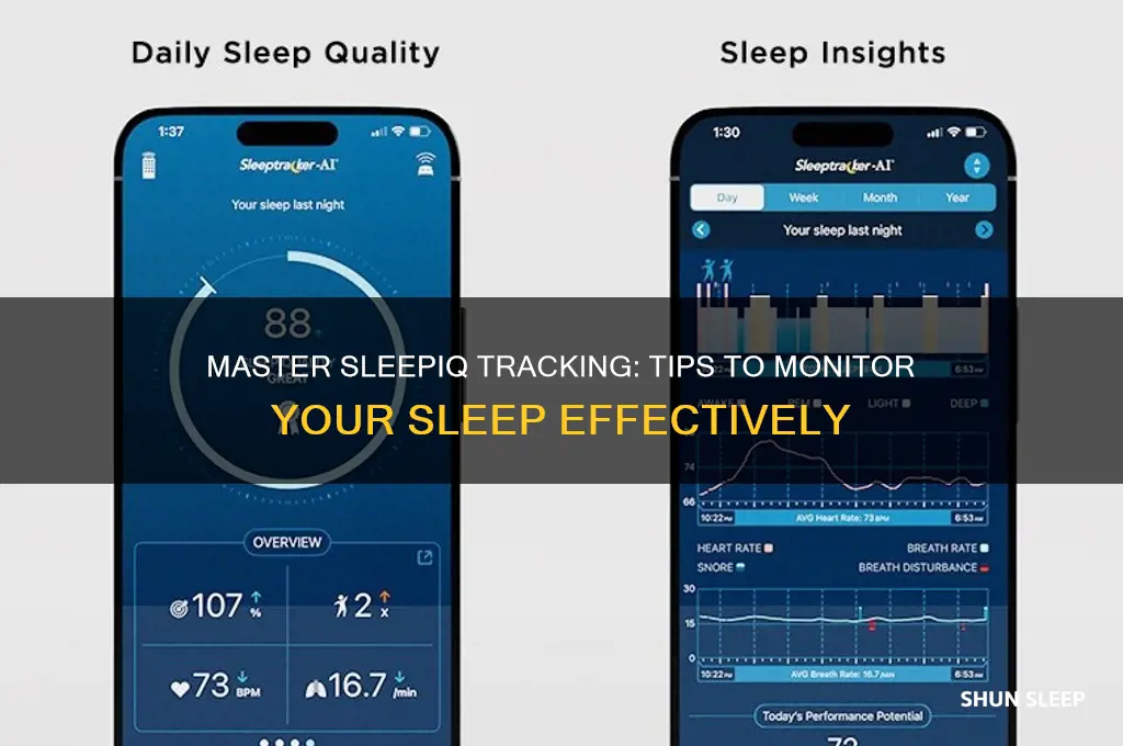 how to get sleepiq to track my sleep