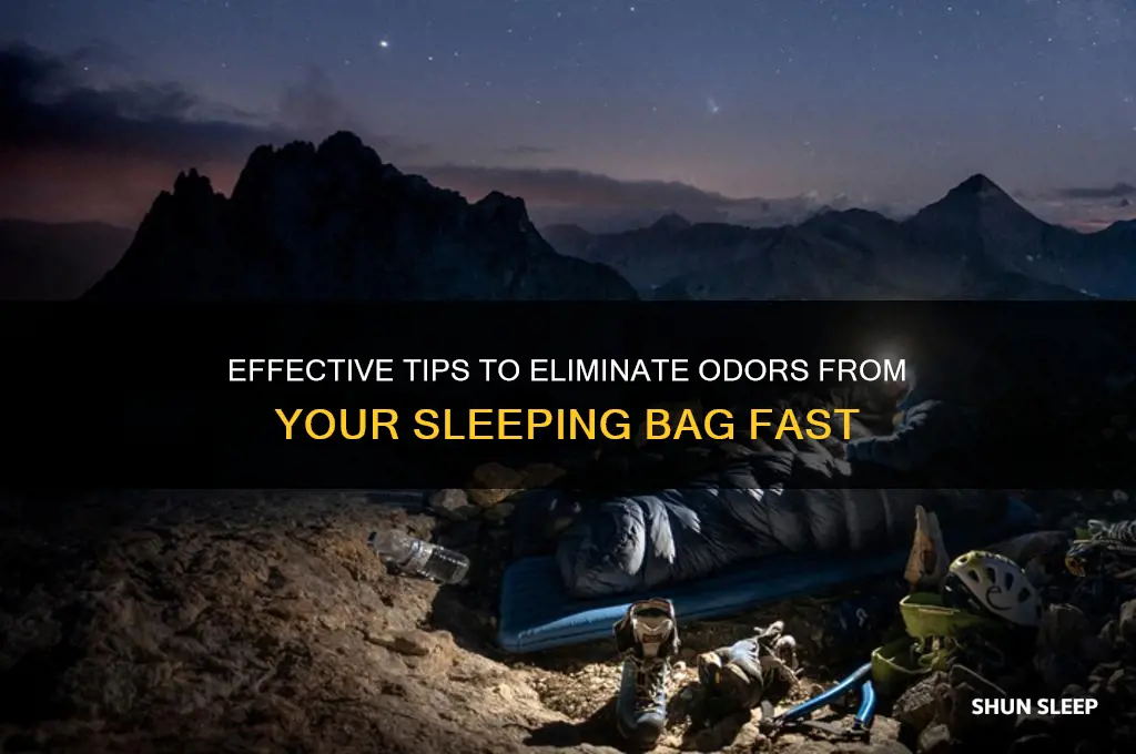 how to get smell out of a sleeping bag