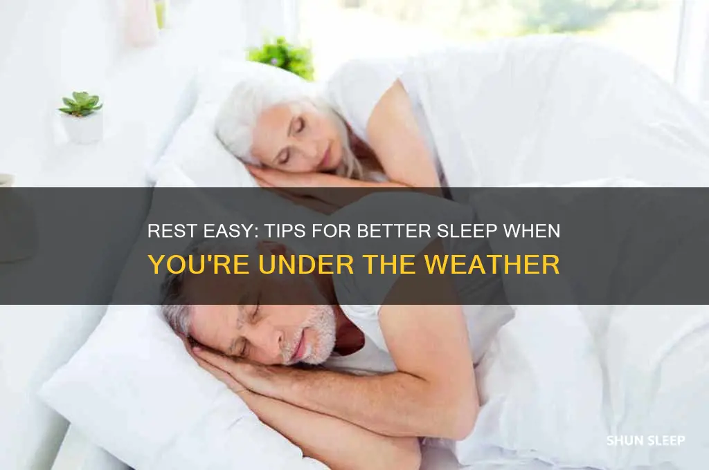how to get some sleep when you are sick