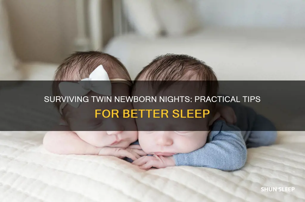how to get some sleep with newborn twins