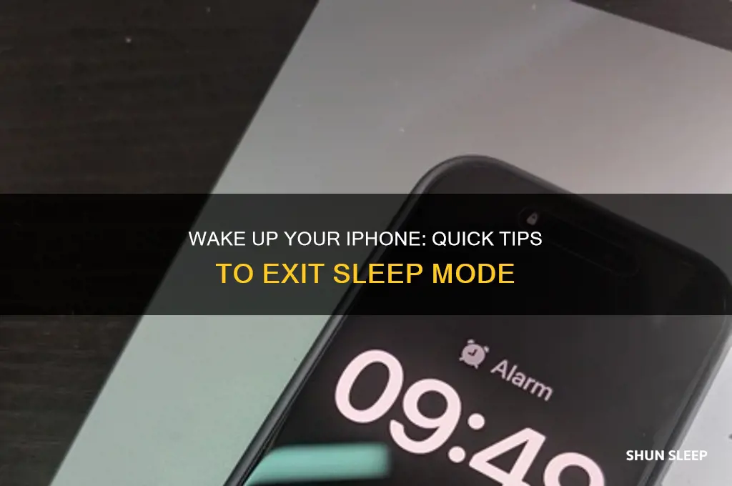 how to get someone off sleep mode iphone
