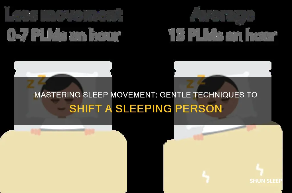 how to get someone to move in their sleep