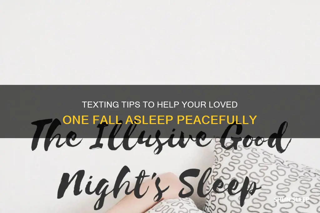 how to get someone to sleep over text