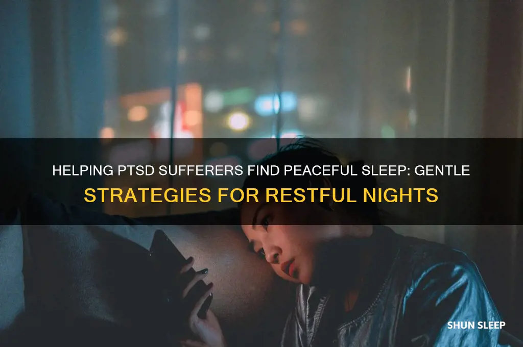 how to get someone with ptsd to sleep