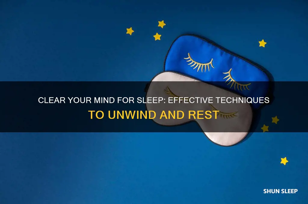 how to get something off your mind to sleep