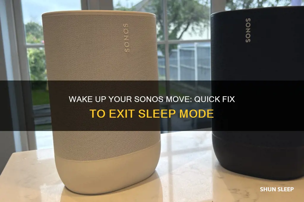 how to get sonos move out of sleep mode