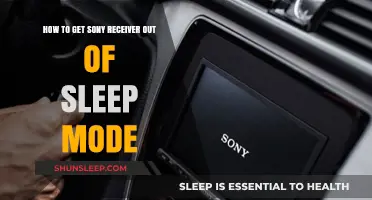 Wake Up Your Sony Receiver: Quick Fix for Sleep Mode Issues