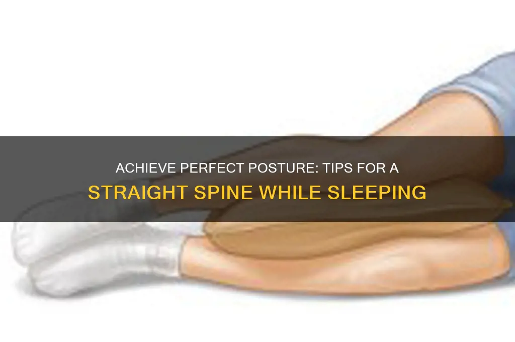 how to get spine straight for sleeping