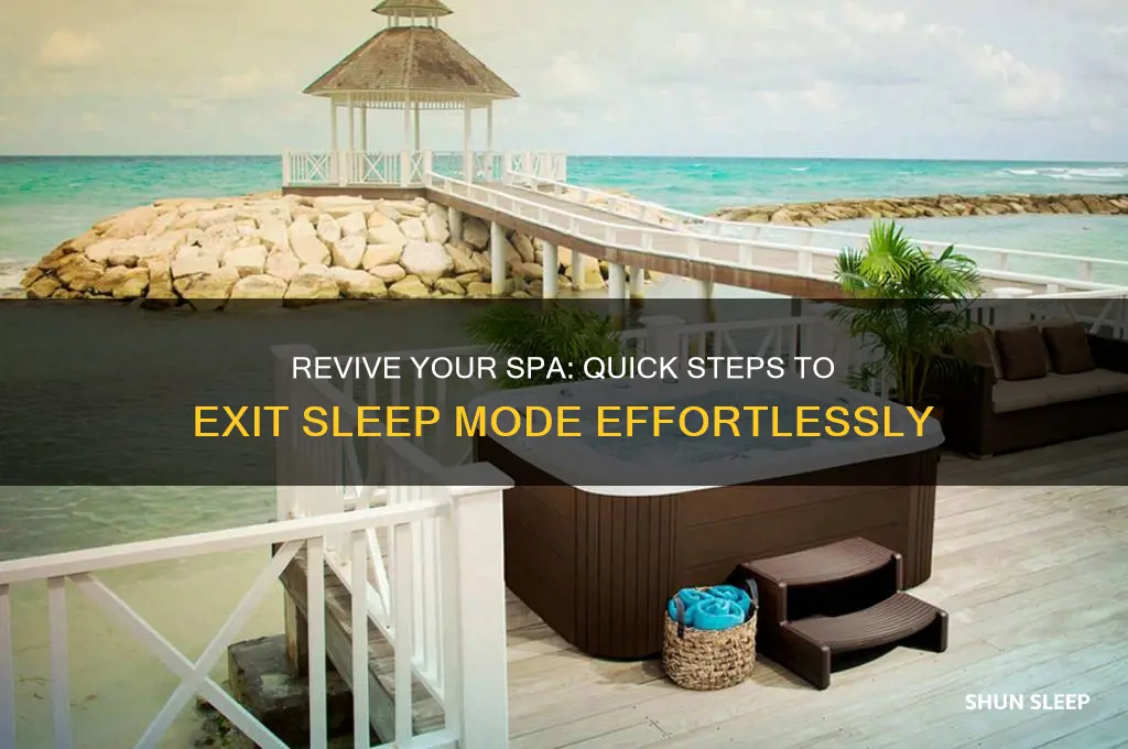 how to get strong spa out of sleep mode