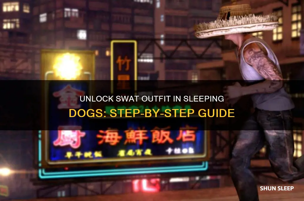 how to get swat outfit in sleeping dogs