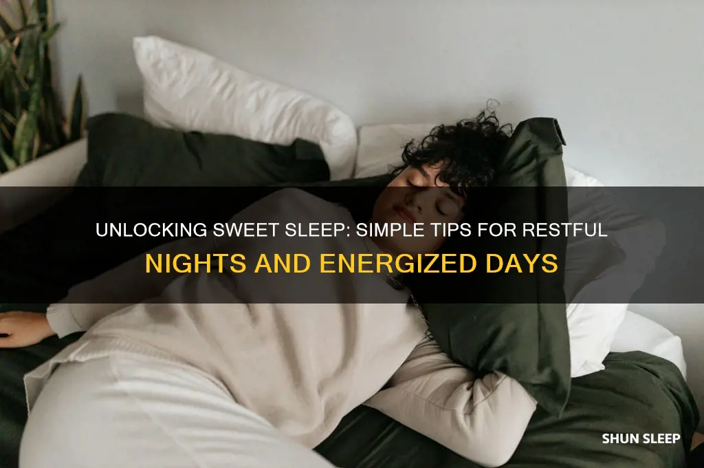 how to get sweet sleep